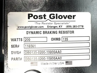 Post Glover DB0135-0200-10000AA0. (4B-20)