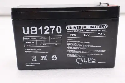 2 UNIVERSAL UB1270 LEAD-ACID BATTERY AGM TYPE #L-204/L-205