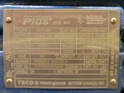 USED TECO-WESTINGHOUSE APH01525-841