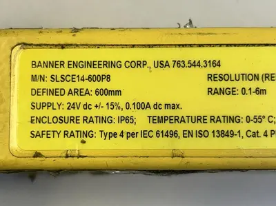 USED BANNER SLSCE14-600P8/SLSCR14-600P8