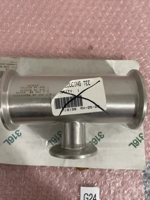 New 2x1” Reducing Tee SS 316L  Fast Shipping +Warranty