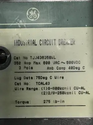 USED GENERAL ELECTRIC TJJ436350WL / DISCONNECT