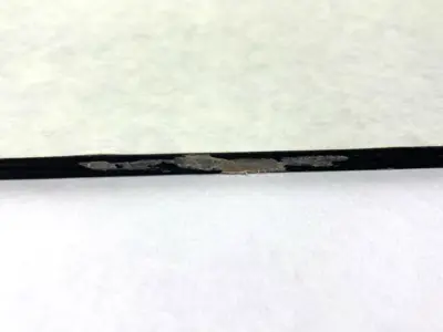 USED E. JAMES RUBBER STRIP EDPM 1/4" THICK 4" WIDE X 36" LONG SHELFWARE