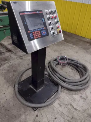 36" WIDE R-PANEL ASC ROLLFORMING LINE WITH REEL & CUT OFF, BECK CONTROLS