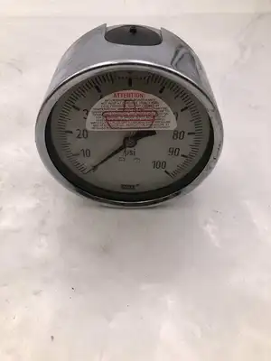 Wika Instrument Corp. 213.40 4″ Pressure Gauge 100PSI 1/4″ NPT 9314415