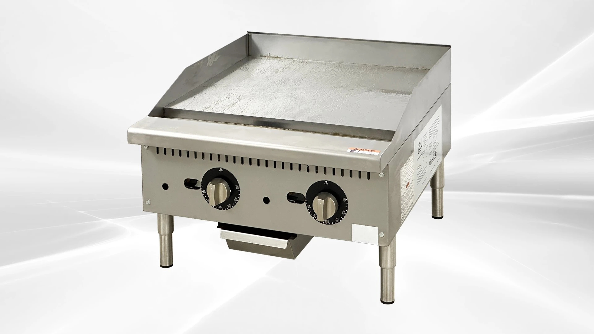 171-0438 24" 2-Burner Gas Thermostatic Griddle
