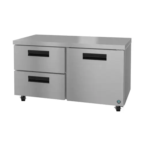 Hoshizaki UR60B-LPD2 60" Steelheart Undercounter Refrigerator w/ (2) Sections, (1) Door & (2) Drawers, 115v