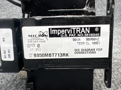 Used MICRON INDUSTRIES CORPORATION B050MBT713RK Transformers California US | Davliegogo LLC #1706472