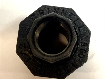 New | in-Stock GRINNELL Joint Union 1/2" NPT Class 150 Malleable Iron Black Fig. 463 Plumbing Equipment Michigan US | Maverick Industrial Sales #1400092