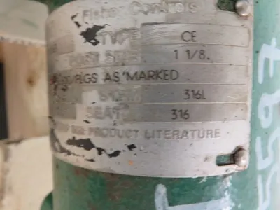 Fisher control valve type CE, size 1 1/2"-600, material CF8M