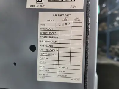 USED SQUARE D MODEL 6