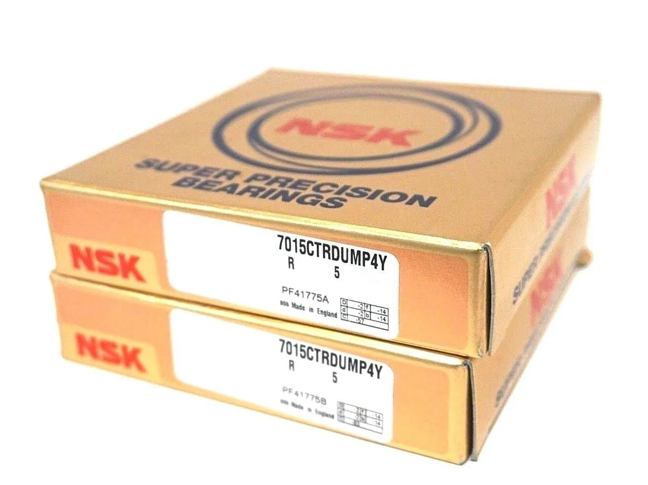 NEW SET NSK 7015CTRDUMP4Y ANGULAR CONTACT BEARING DUPLEX