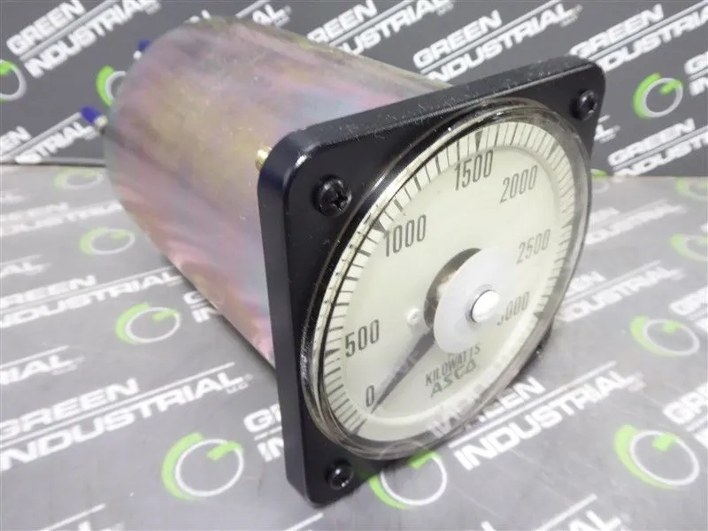 Yokogawa 103221ARET7DKC AB40 0-3000 AC Kilowatts Meter Used