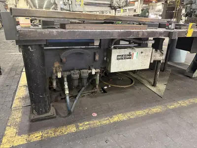 120" X 100" HEAVY DUTY STEEL LAYOUT WORK STATION TABLE: STOCK #23551