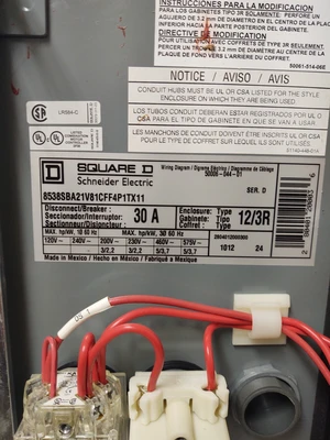 USED Square D 8538SBA21V81CFFP11