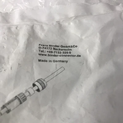 * New In Factory Bag Binder Connector Cable D-74172 (Lot Of 2) #