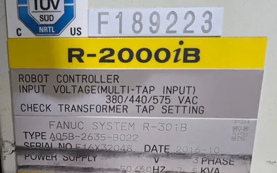 New | in-Stock 2016 FANUC R-2000IB/210F + R30IB Robots Michigan US | iGAM Industrial Marketplace #1176402