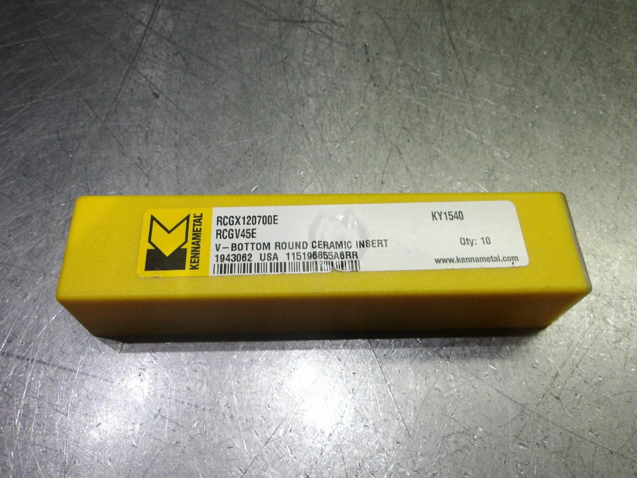 Kennametal Ceramic Milling Inserts QTY10 RCGX120700E/RCGV45E KY1540 (LOC2685A)