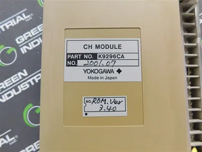 Yokogawa K9296CA 20 Channel Module ROM Ver.3.40 Used