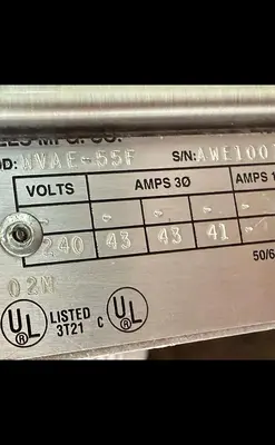 USED WELLS MANUFACTURING WVAE-55F