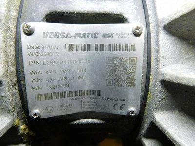USED VERSAMATIC PUMP E2SA 4D4 49C ATEX