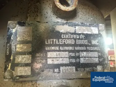 USED Littleford 10 Liter Littleford W-10 High Intensity Mixer, S/S