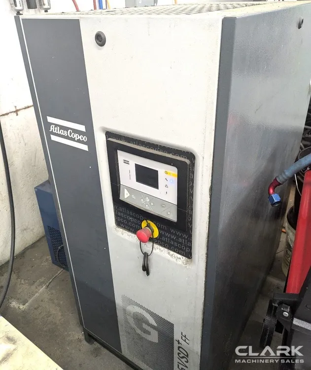 2018 ATLAS COPCO GA15VSD + FF AIR COMPRESSORS, ROTARY SCREW/SLIDING VANE | Clark Machinery Sales, LLC