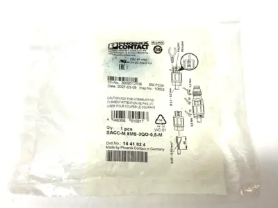 New | in-Stock Phoenix Contact SACC-M 8MS-3QO-0,5-M,1441024 Electrical Fittings Michigan US | Maverick Industrial Sales #1463825