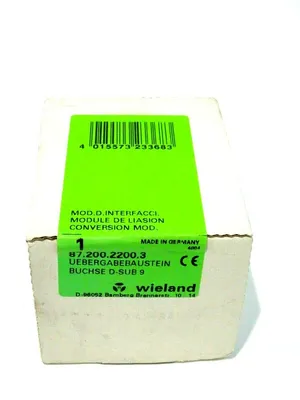 NEW SEALED WIELAND 87.200.2200.3 CONVERSION MODULE 8720022003