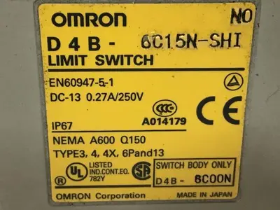 USED OMRON D4B-6C15N-SHI