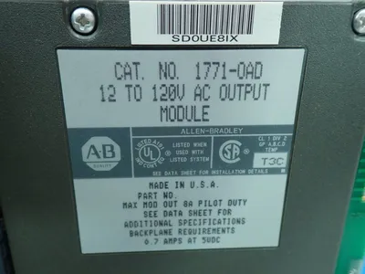 Used ALLEN BRADLEY 1771OBD PLC Input & Output Ohio US | HGR 24 #879919