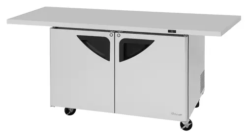 Turbo Air TUR-48SD-E-N 72 5/8" W Undercounter Refrigerator w/ (2) Sections & (2) Doors, 115v