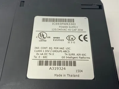 USED GE FANUC HIGH CAPACITY POWER SUPPLY PC W/ BATTERY