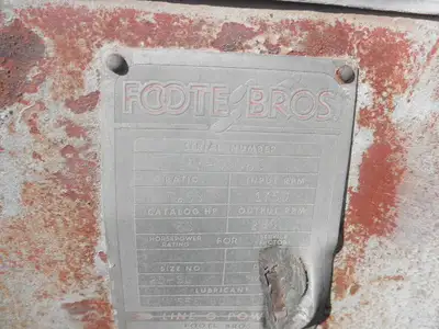 USED FOOTE BROTHERS 25-SL