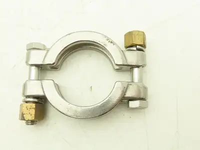 Sanitube 13MHP-100-150 Double Bolted Sanitary Clamp 304SS 1"-1-1/2" Lot of 9