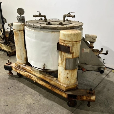 Tolhurst 30 x 18 perforate basket centrifuge, 316SS.