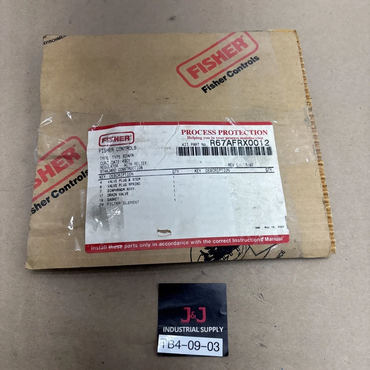 New | in-Stock INDUSTRIAL MRO FISHER CONTROLS R67AFRX0012 Miscellaneous MRO Indiana US | J&J Industrial Supply #1421860