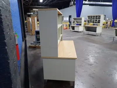 58" X26" X 20" Office Desk With Hutch