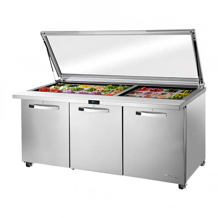 Used True TSSU-72-30M-B-ST-FGLID-HC-SPEC3 Food Prep Tables Illinois US | Falcon Restaurant Supply #1374191