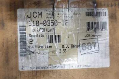 2 PALLETS OF JCM UNIVERSAL CLAMP COUPLINGS, ASSORTED SIZES
