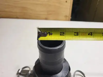 200C Polypropylene Cam Lever Type C Coupling 2" Female Coupler x 2" Hose Barb