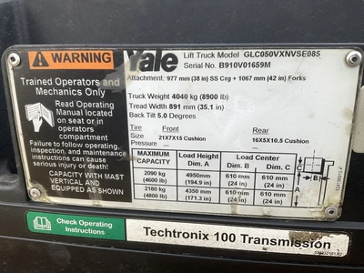 Used 2014 YALE GLC050 Misc Forklifts Michigan US | Miedema Asset Management Group #1568023