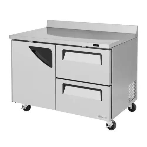 Turbo Air TWF-48SD-D2-N 48 1/4" W Worktop Freezer w/ (2) Sections, (1) Door & (2) Drawers, 115v