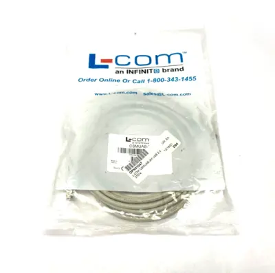 NEW L-COM PREMIUM USB CABLE TYPE A - B CABLE 0.3M