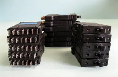 Large Lot (16) Old Surplus E-T-A Breakers 2210-S211-NIMI-ZIII Etc. L22