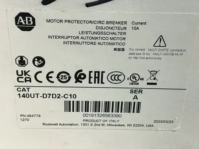 Used 2023 ALLENBRADLEY 140UTD7D2C10 Circuit Breakers Ohio US | HGR 24 #1542121