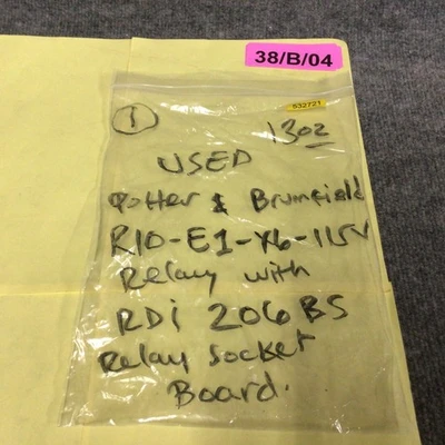 Used Potter & Brumfield R10-E1-X6-115V Misc Electrical & Power Parts California US | Davliegogo LLC #1709682