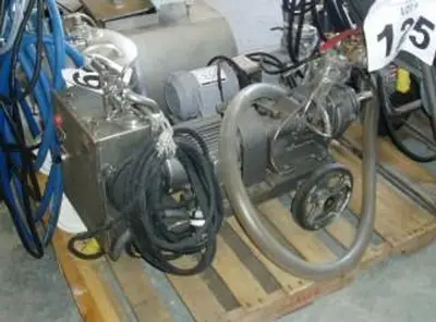 Pump, Centrif., 3 HP, S/st, 1-3/4" In/out, Portable, #C733772