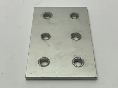 4366 | 80/20  Rectangular Flat Plate 6 Hole - Used
