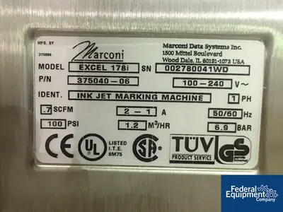 USED Videojet Videojet Technologies Excel 178i Ink Jet Coders